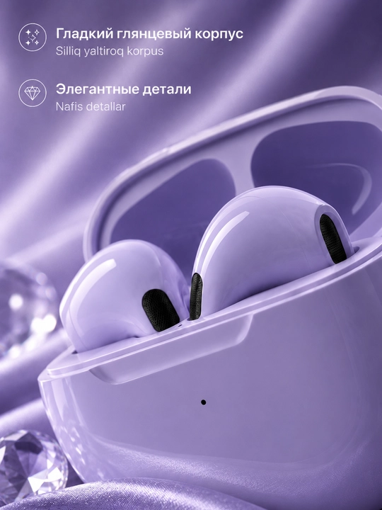 Simsiz quloqchinlar Bluetooth TWS mikrofonli, sensorli quloqliklar