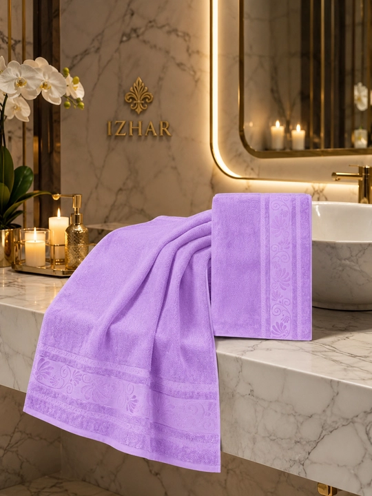 IZHAR Premium sochiqlar to‘plami, 2 dona — 100% paxta, hammom 70×140 sm va yuz 50×90 sm