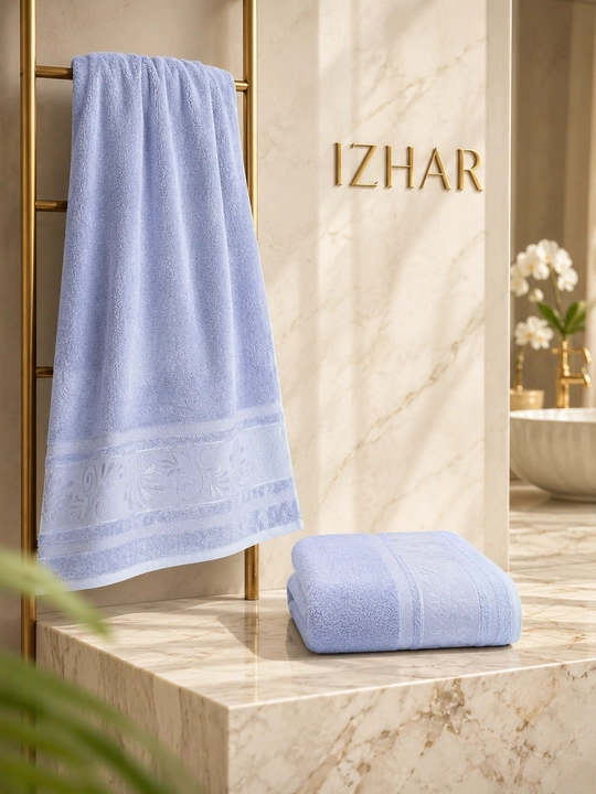 IZHAR Premium sochiqlar to‘plami, 2 dona — 100% paxta, hammom 70×140 sm va yuz 50×90 sm