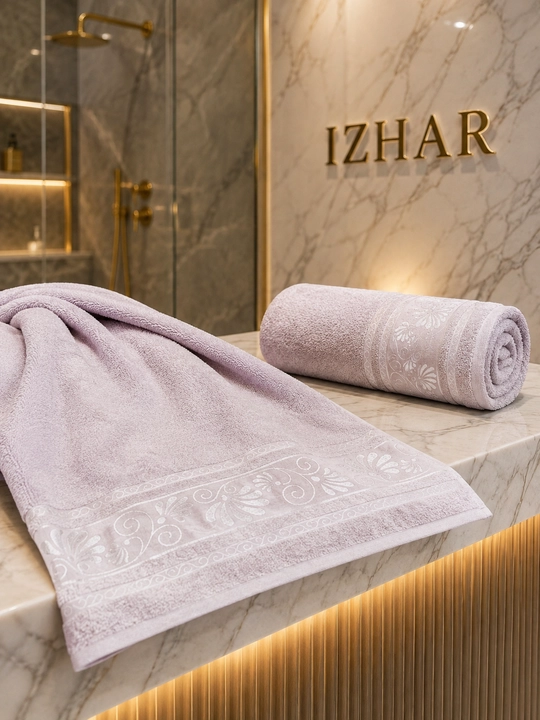 IZHAR Premium sochiqlar to‘plami, 2 dona — 100% paxta, hammom 70×140 sm va yuz 50×90 sm