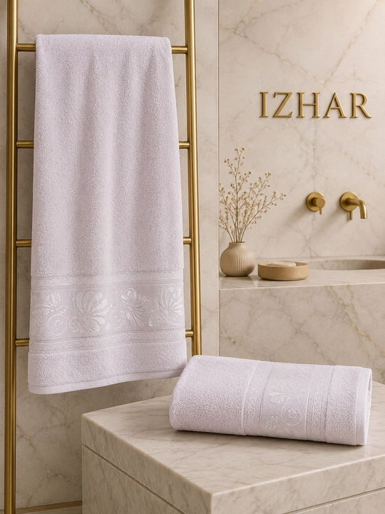 IZHAR Premium sochiqlar to‘plami, 2 dona — 100% paxta, hammom 70×140 sm va yuz 50×90 sm