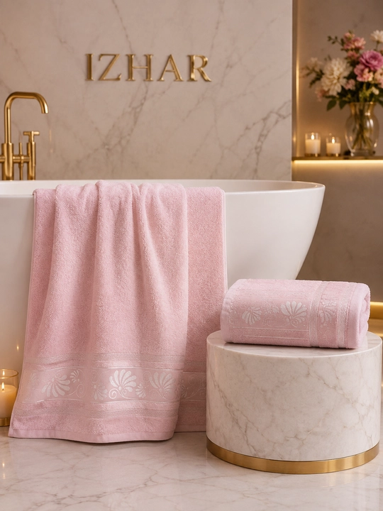 IZHAR Premium sochiqlar to‘plami, 2 dona — 100% paxta, hammom 70×140 sm va yuz 50×90 sm