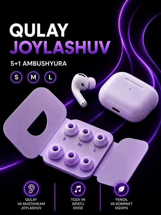 Simsiz quloqchinlar Pods Pro 2, sensorli Bluetooth, iPhone va Android uchun