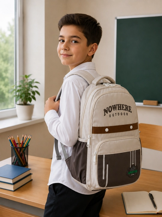 NOWHERE OUTDOOR maktab ryukzagi, o‘g‘il va qiz bolalar uchun keng sig‘imli ryukzag