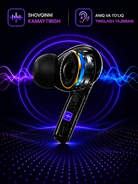 Simsiz quloqchinlar Pods Pro 2, sensorli Bluetooth, iPhone va Android uchun