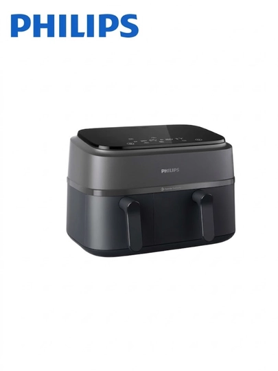 Philips NA350/00, ikki kamerali, 2750 Vt quvvatli, 9 litrli, ikkita savatli aerofrityurnik