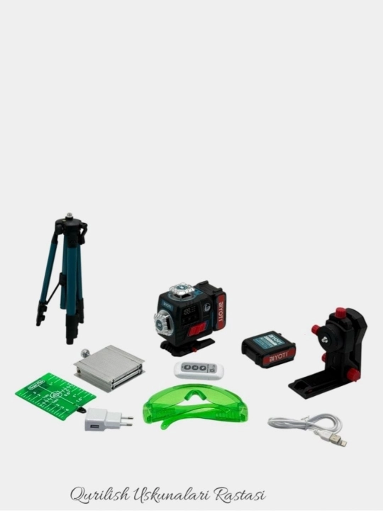 UBAY 4D 16 chiziqli lazerli nivelir,lazer shtativ bilan,lazerniy uroven,lazer professional