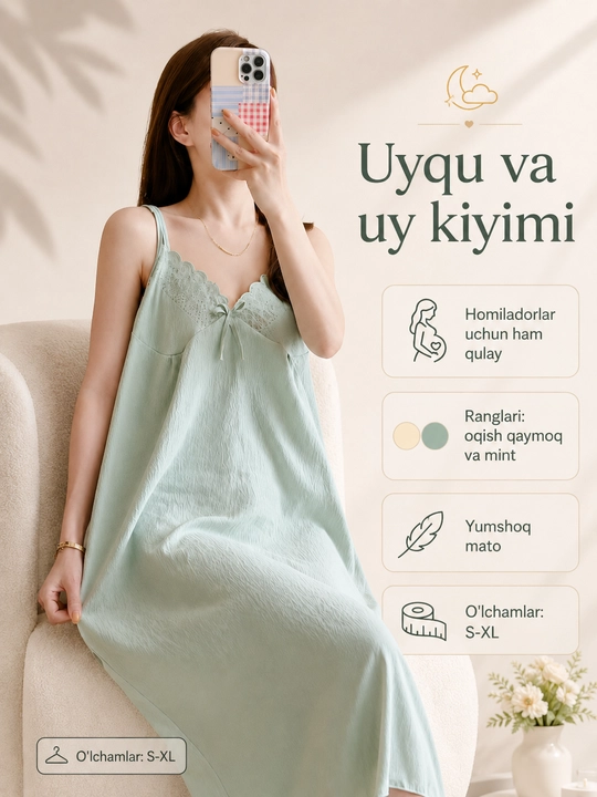 Ночная рубашка для беременных и беременных, хлопок, оверсайз, XL-XXL