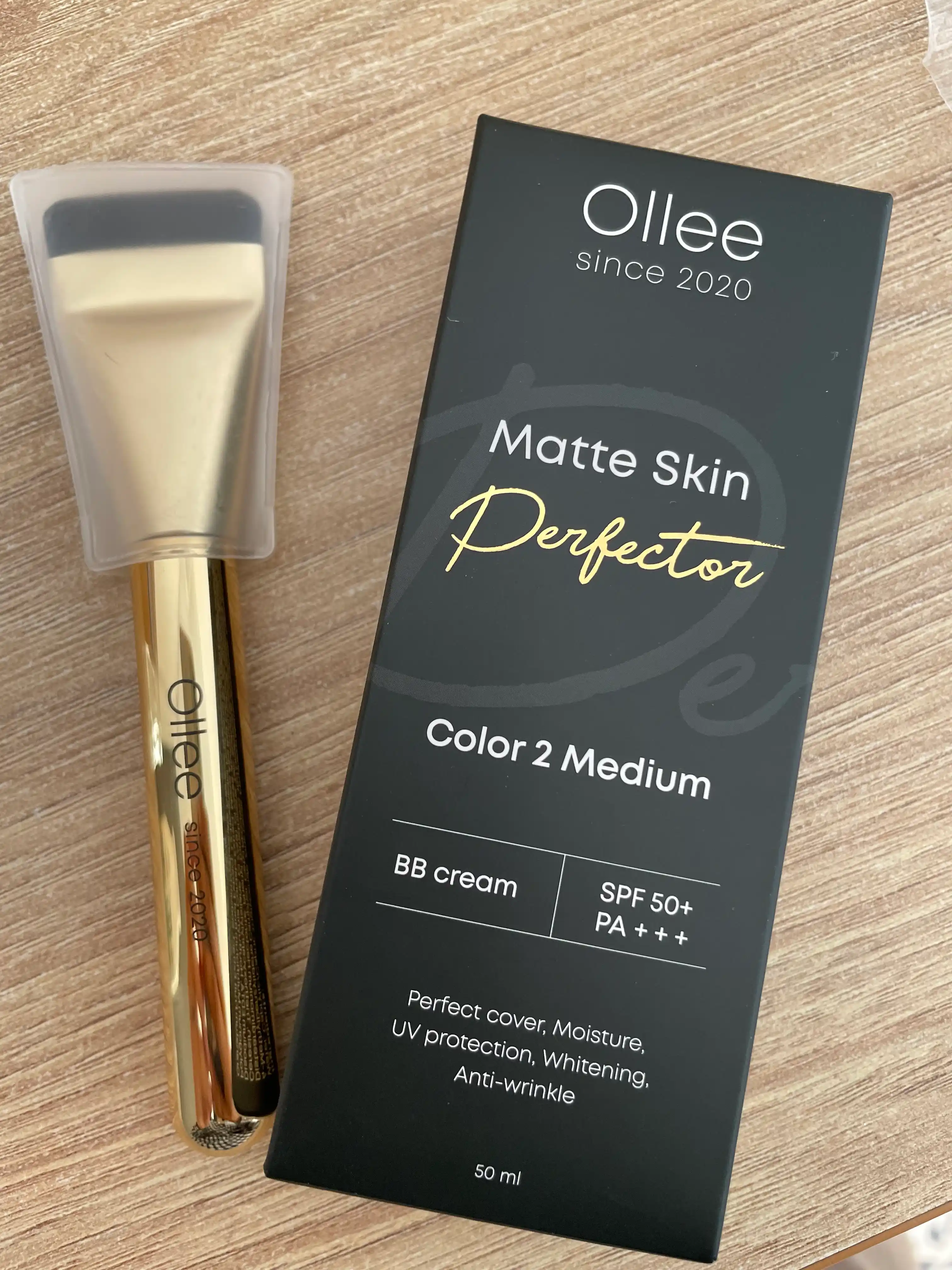 Quruq, normal va aralash teri uchun OLLEE SPF50+ BB-xiralashtiruvchi kremi, 50 ml