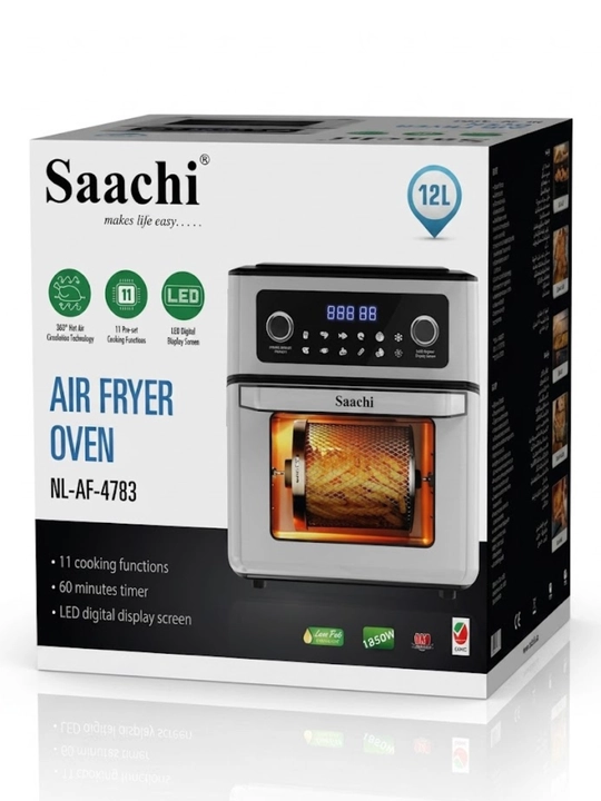 Saachi 12 litrli NL-AF4783 elektr frityurnitsa/aerofrityurnitsa
