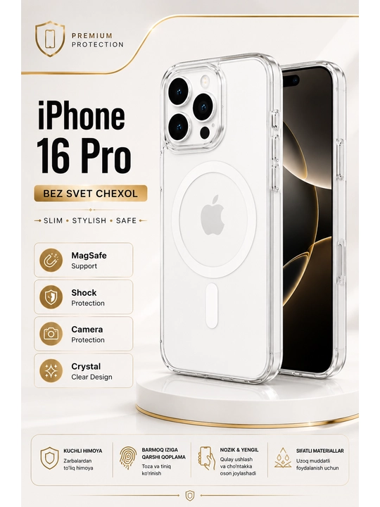 IPhone 16 Pro uchun MagSafe g‘ilofi - 