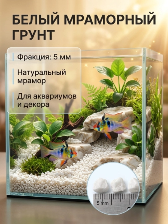 Натуральный грунт для аквариума 5 мм, декоративные камни, растения и декор для аквадизайна