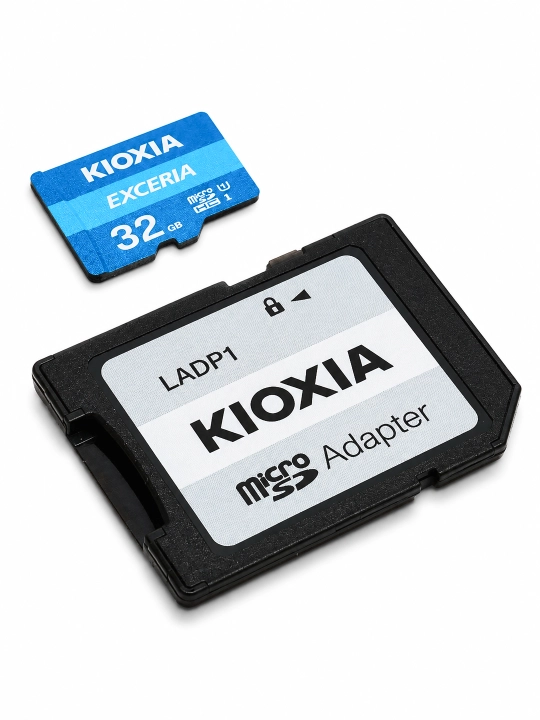 KIOXIA EXCERIA microSDHC 32 GB xotira kartasi, UHS-I Class 10, SD adapter bilan