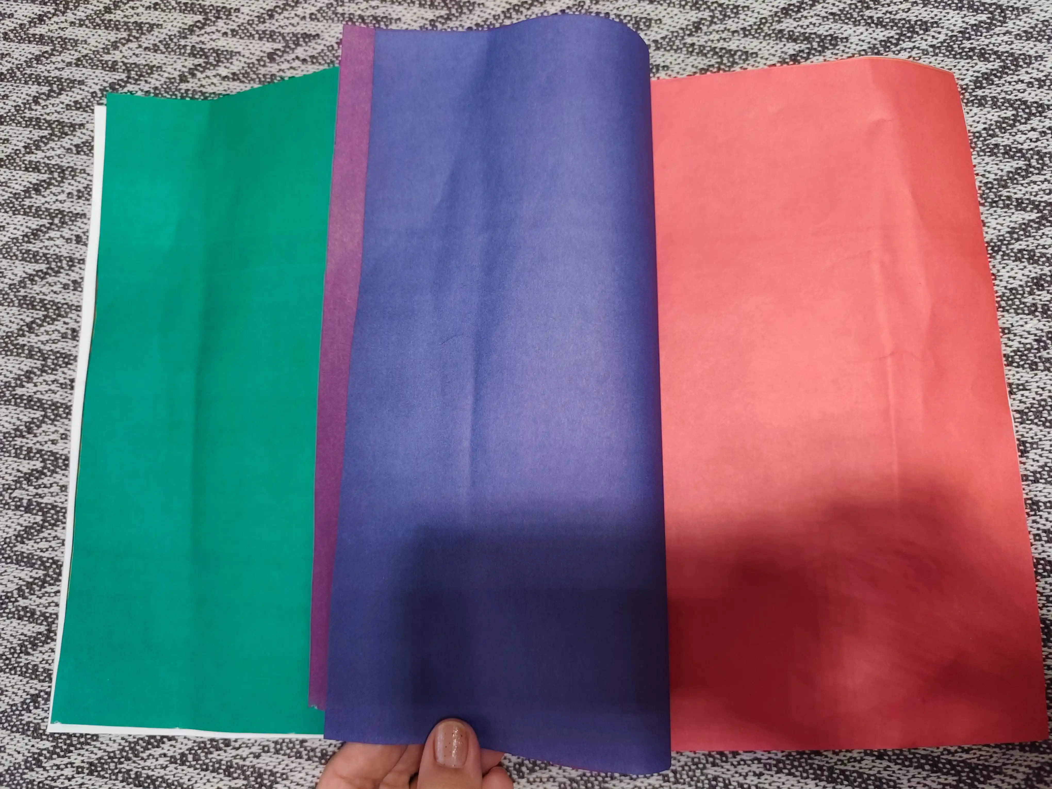 A4 rangli qog'oz,2 tomonlama ofset,8ta rangdan iborat 8varaq,BRAUBERG,200x283 mm,116625