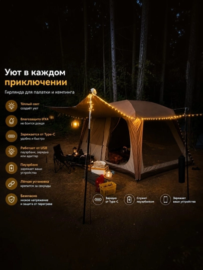 Фонарь aky AKY00034LP кемпинговый хаки