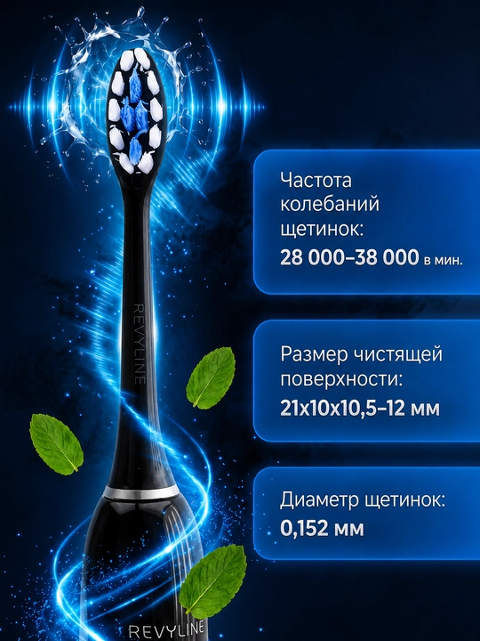 Elektr tish cho'tkasi, ultratovushli tish cho'tkasi, 3 ta qo'shimchalar kiritilgan