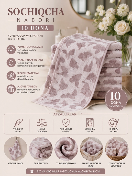 Sochiqchalar 10 dona - 