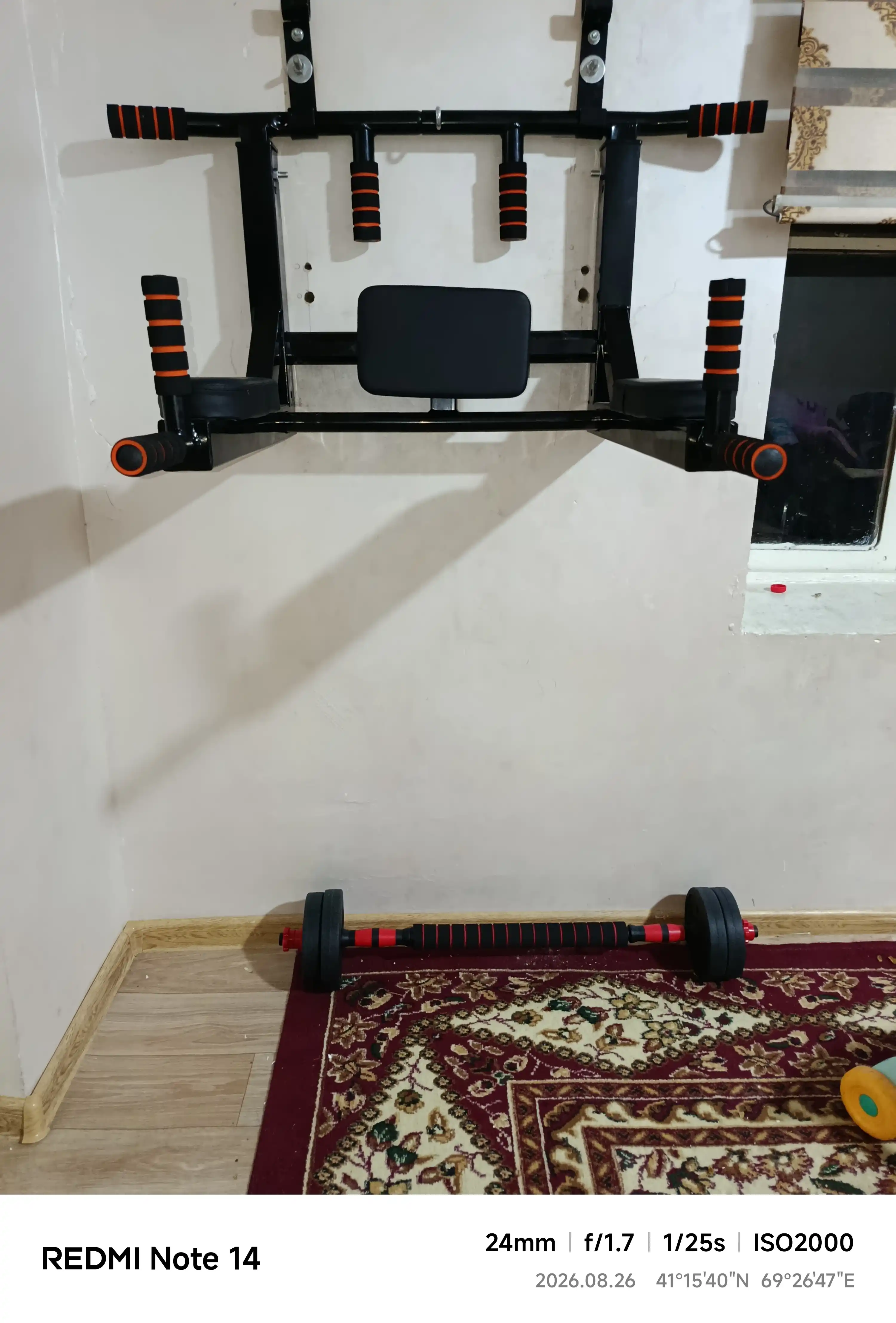 Professional 3-in-1 Turnik, uy sharoitida mashq qilish uchun