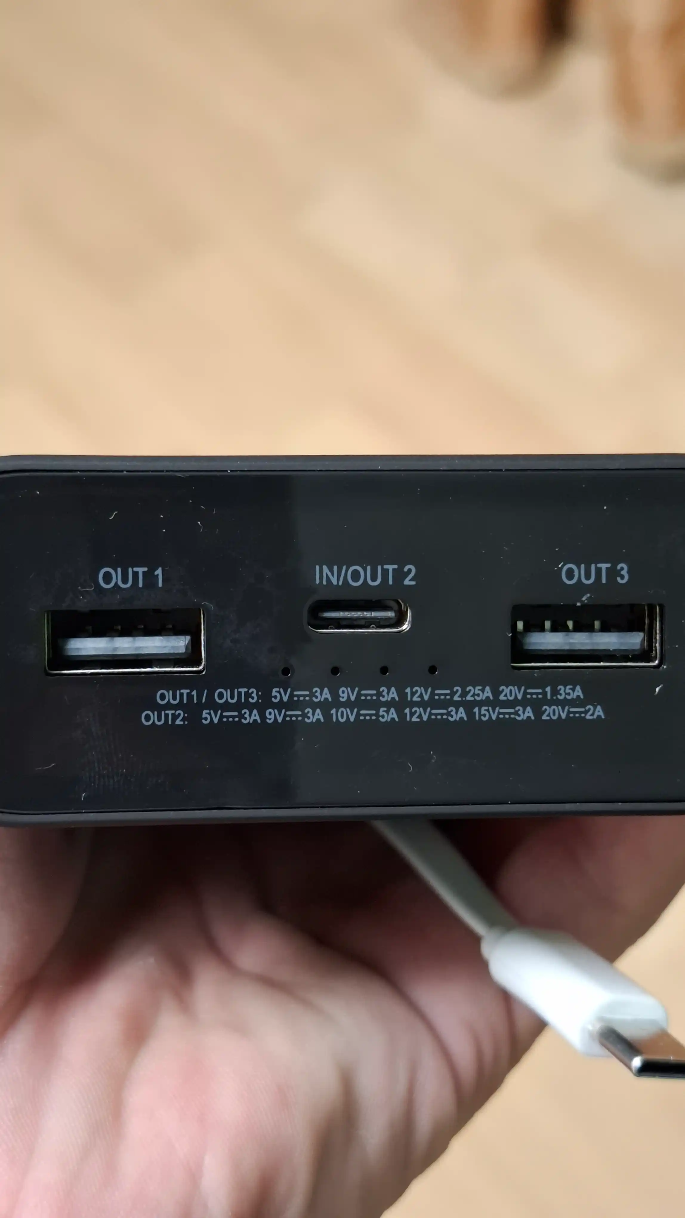 Power Bank 20000mA 18W-50W tashqi akkumulyator, tez zaryadlanadigan