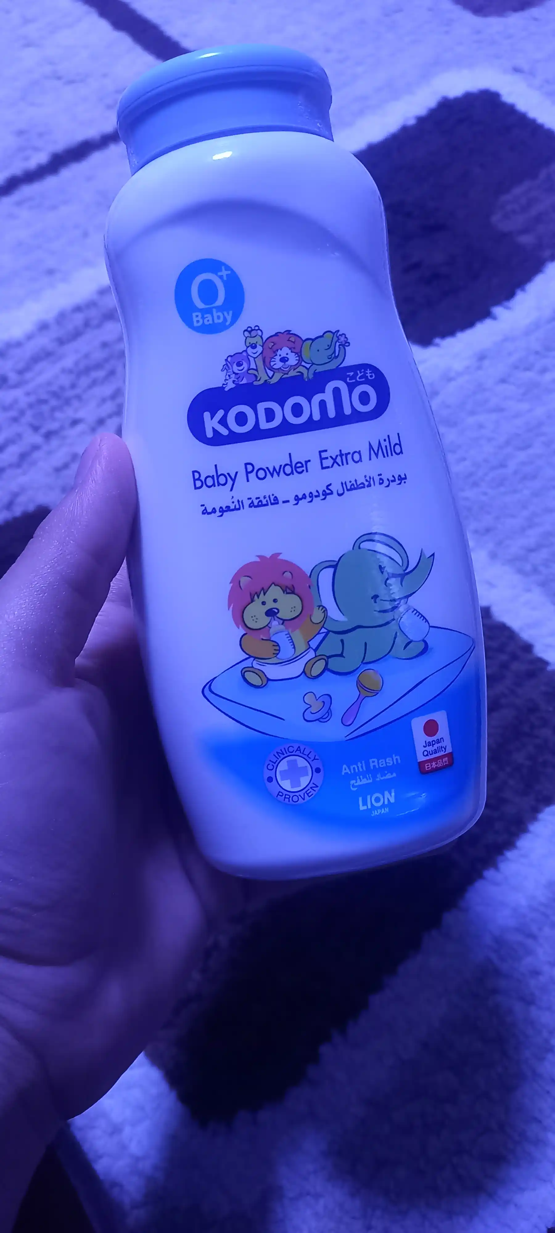 Детская присыпка Kodomo Extra Mild от сыпи, 0+ для новорожденных, от раздражений на коже