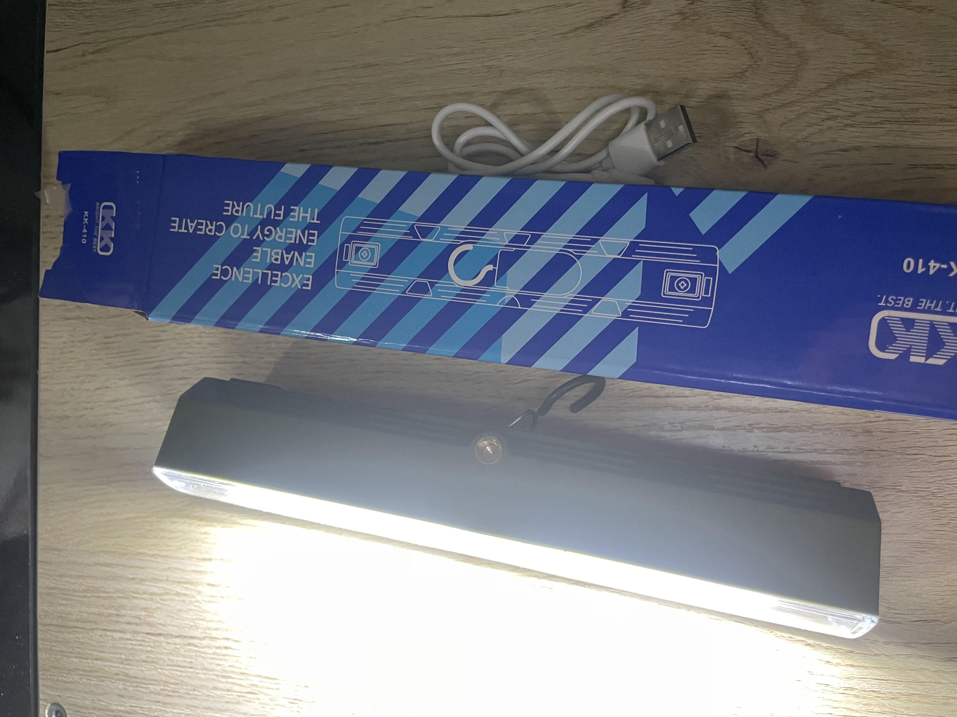 LED chiroq KK-410, 411, 412 USB va Type-C dan ishlaydi, Li-ion batareya