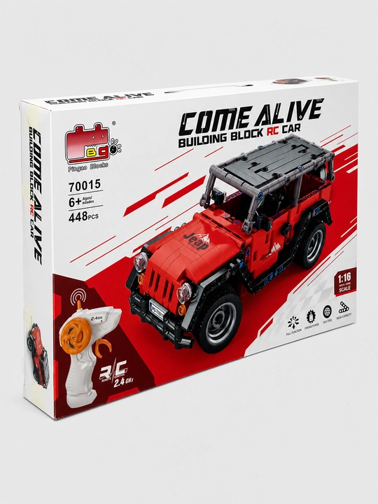 Pingao Jeep 70015 radio boshqaruvli konstruktor, 448 detal