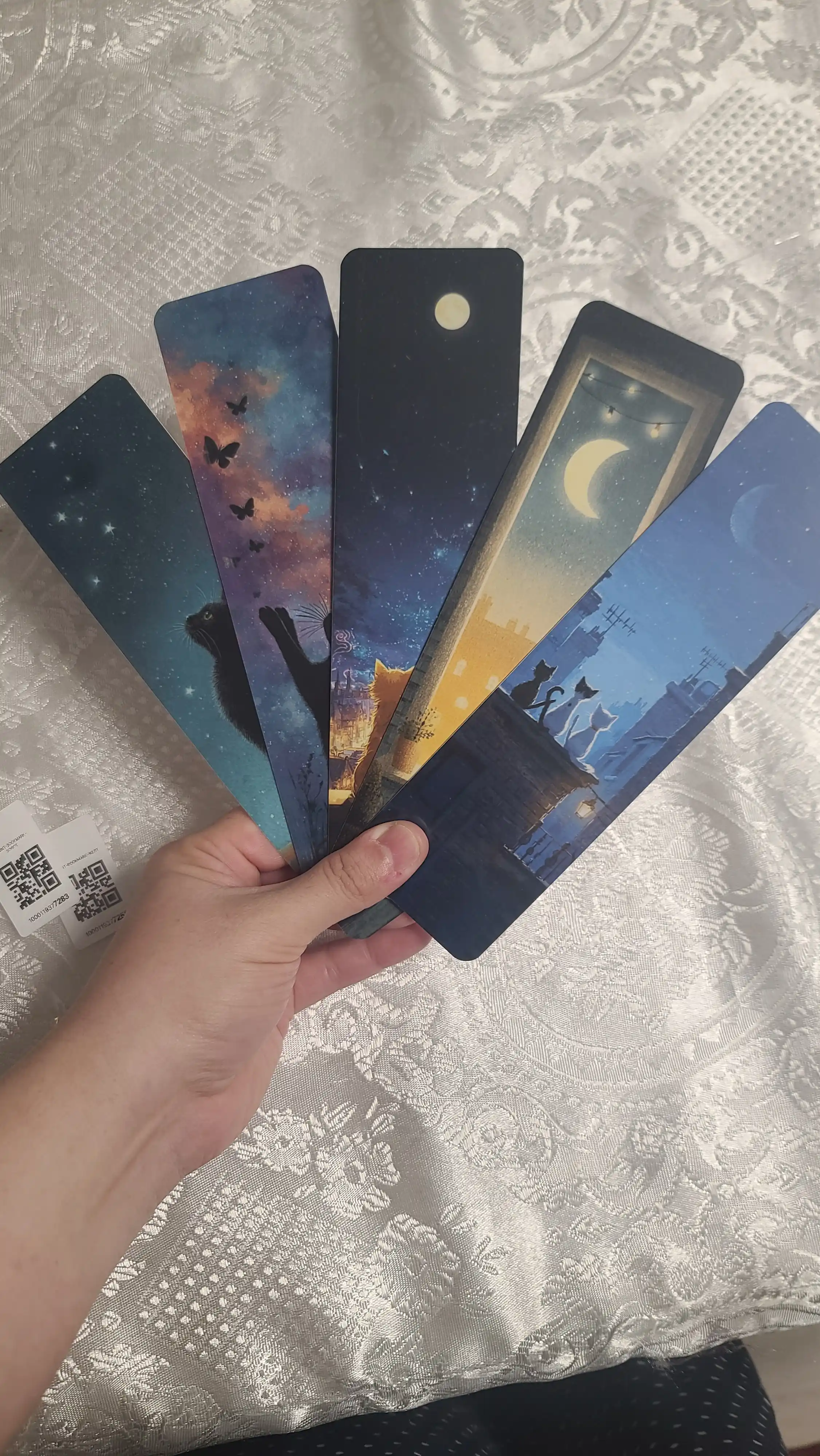 Bookmark kitoblar uchun zakladkalar, xatcho'plar 5 dona, 5.5×19sm, laminatsiyalangan