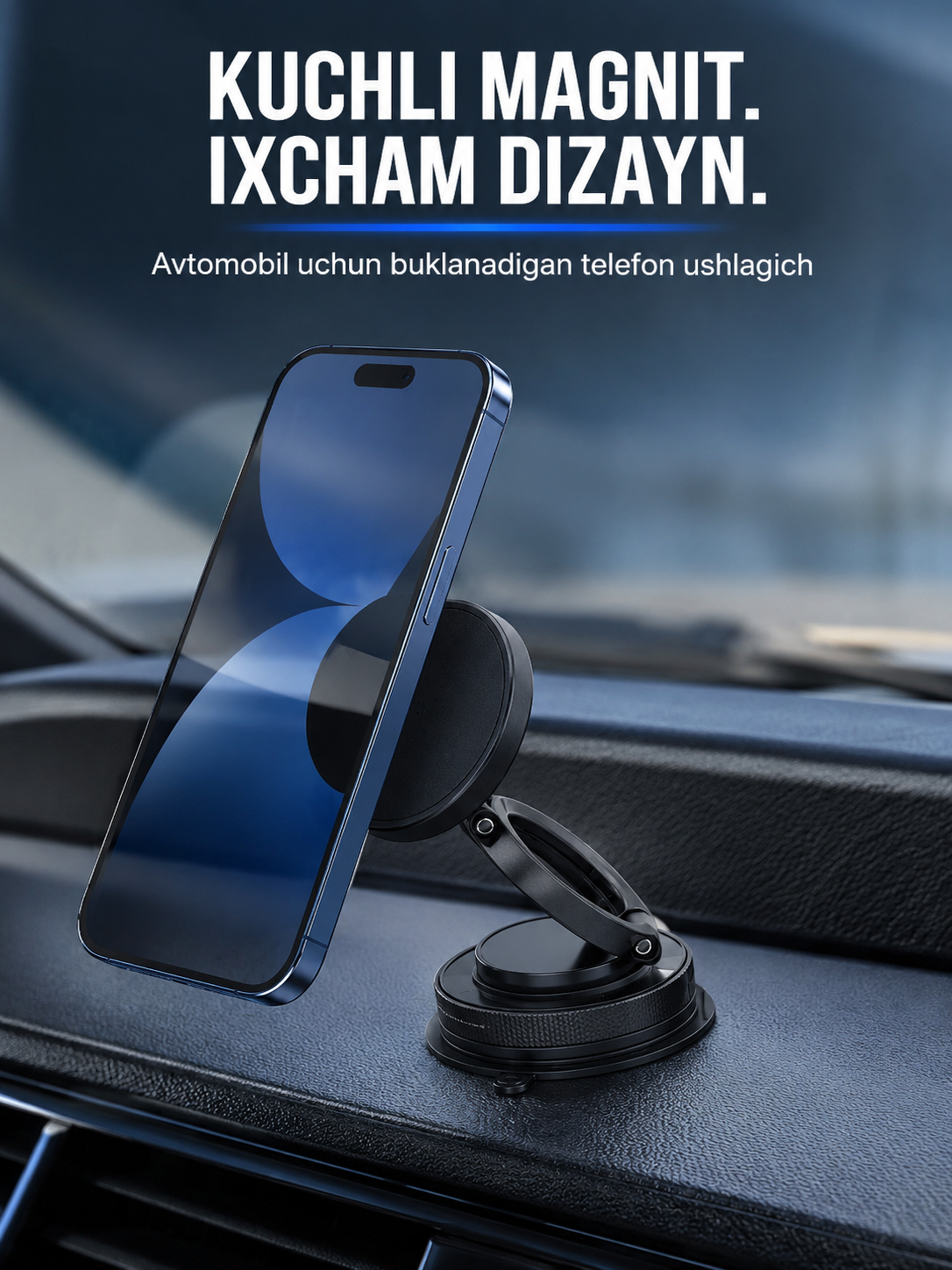 Avtomobilda telefon tutqichi, telefon mahkamlagichi - 
