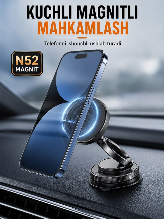 Avtomobilda telefon tutqichi, telefon mahkamlagichi