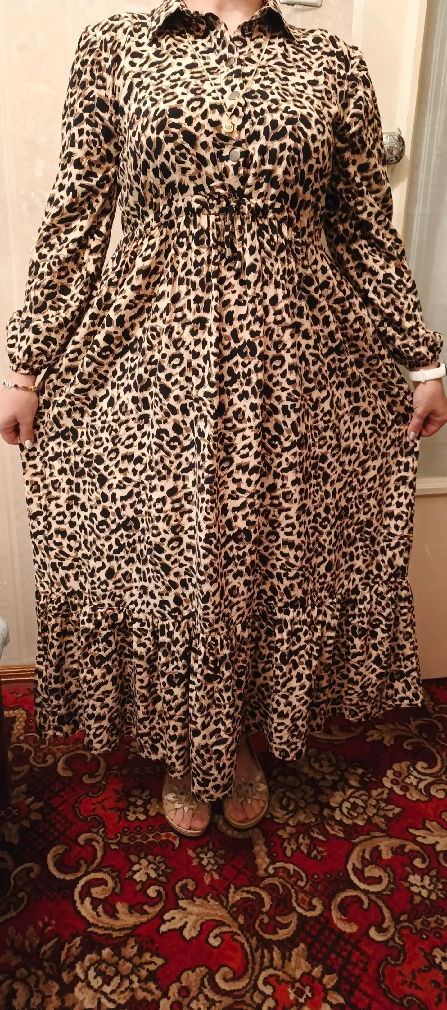 Ko`ylak ayollar uchun ZGY, yozgi, shtapel, leopard printli