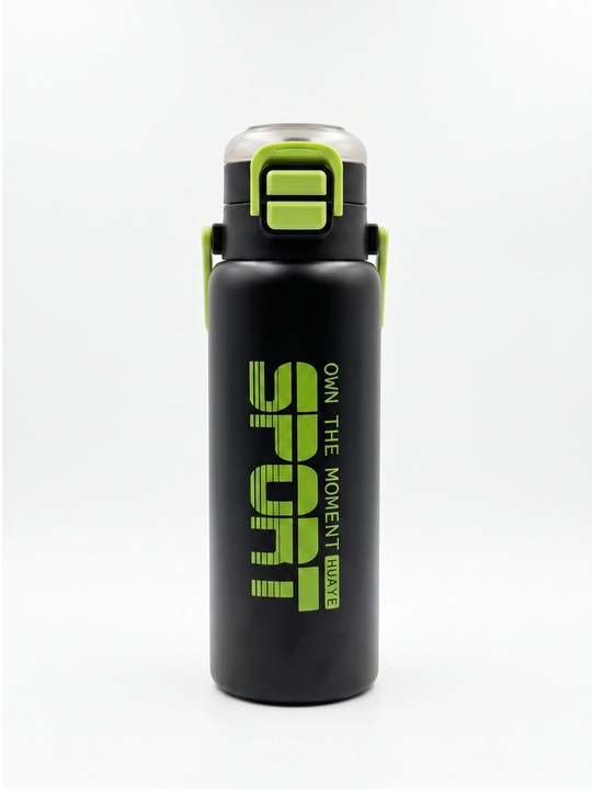 Sport uchun suv idishi 800 ml silikon naychali - 