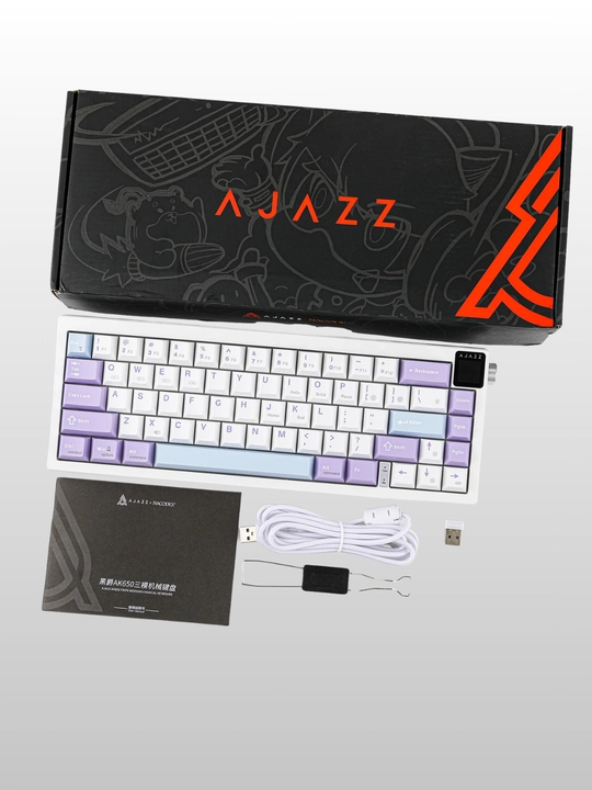 Geymerlar uchun RGB yoritilgan AJAZZ o‘yin klaviaturasi mexanik / membranali