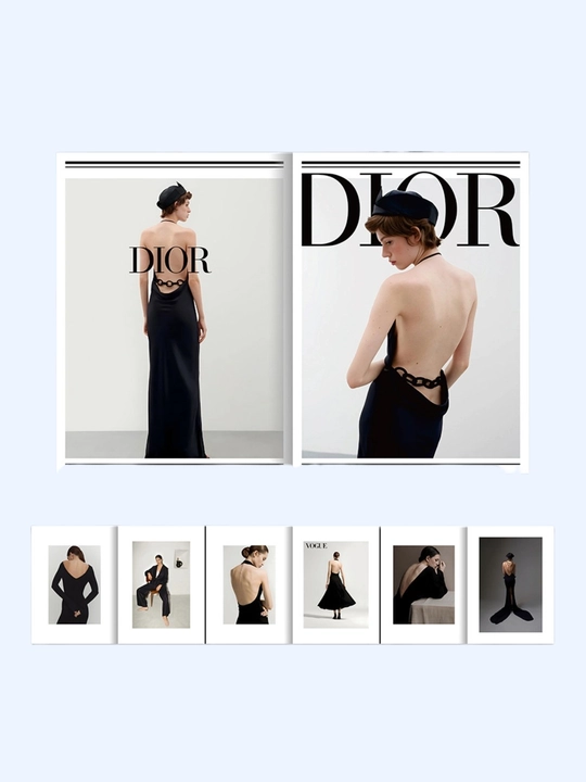 Декоративный журнал DIOR Fashion Magazine, 12 страниц для фотосессий, интерьера и подарка