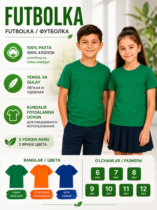 Детская футболка, 6–12 лет, для мальчиков и девочек, зелёная, синяя, оранжевая футболка