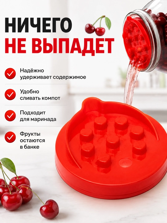 Banka uchun (3 dona) suyuqlik to'kish qopqog'i, 9,5 sm, plastik filtr qopqoq konserva uchun