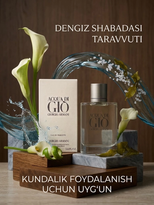 Erkaklar uchun "Giorgio Armani Acqua Di Gio" xushbo‘y suvi, 100 ml - 