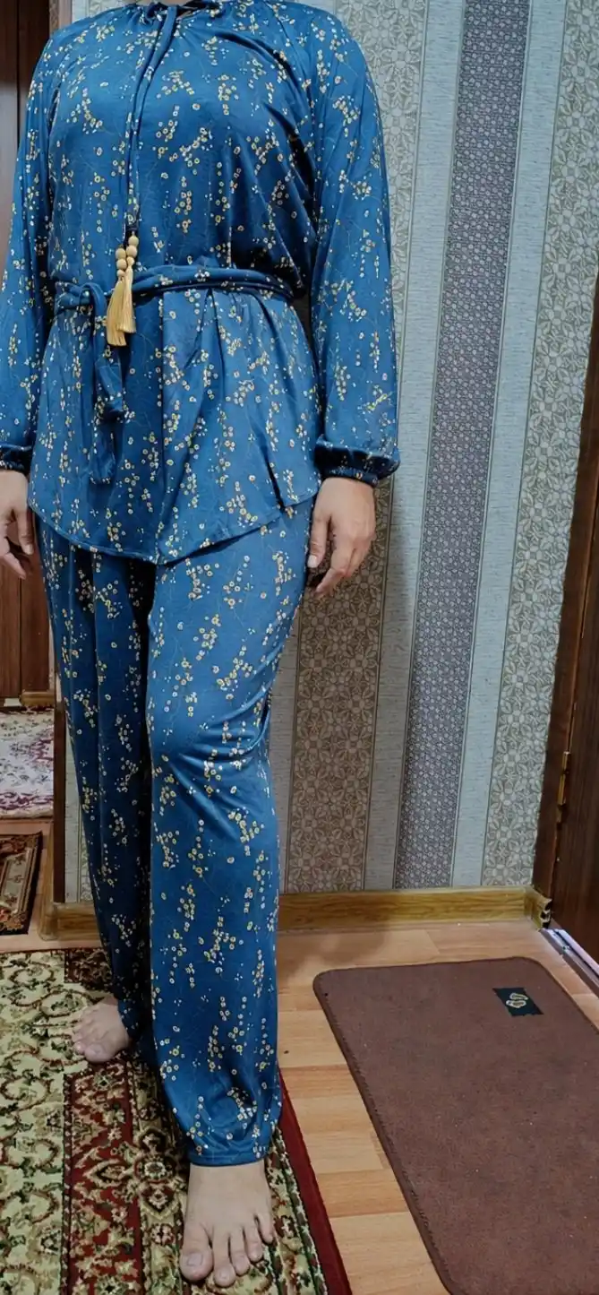 Ayollar va qizlar uchun kundalik shimli komplekt, bahorgi-kuzgi kiyim, 46–52