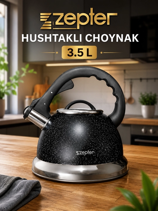 ZEPTER 3,5 litrli hushtakli choynak - 