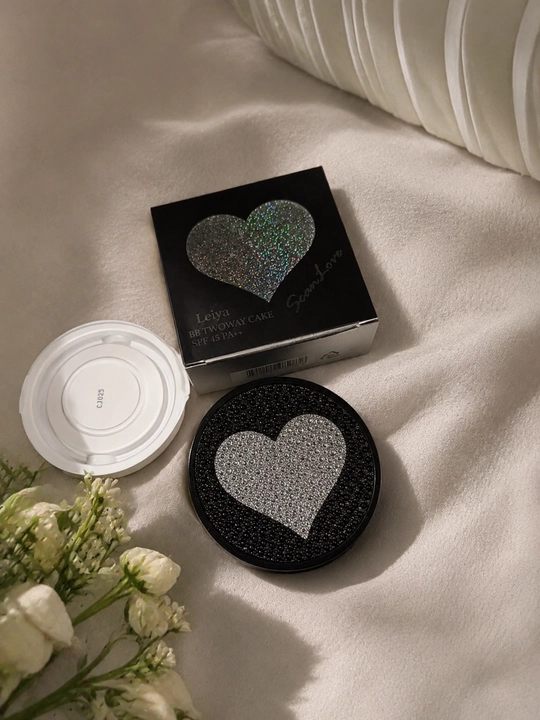 Пудра для лица Leiya ScanLove BB Twoway Cake компактная матирующая, с запаской