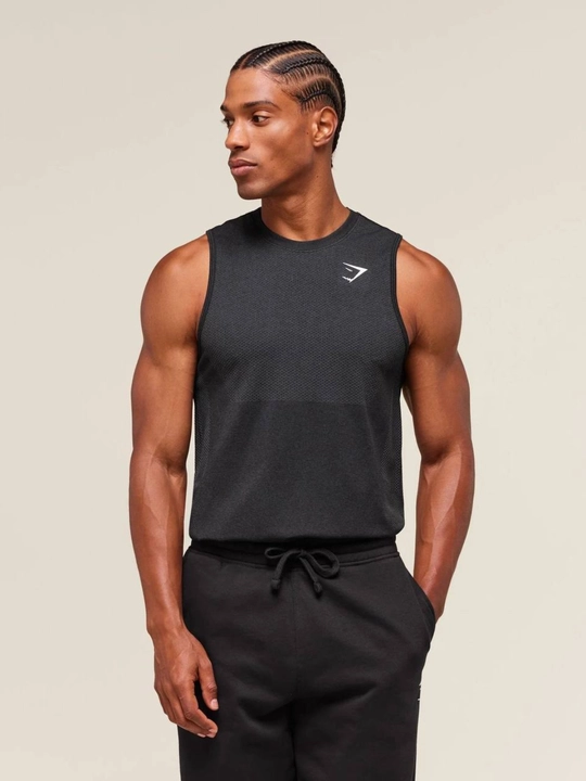 Erkaklar uchun mayka Gymshark, kompression, sport, elastik, tez quriydigan, fitnes uchun