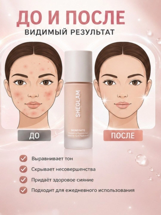 Тональный крем для лица SHEGLAM Skinfinite, универсальный тон, SPF