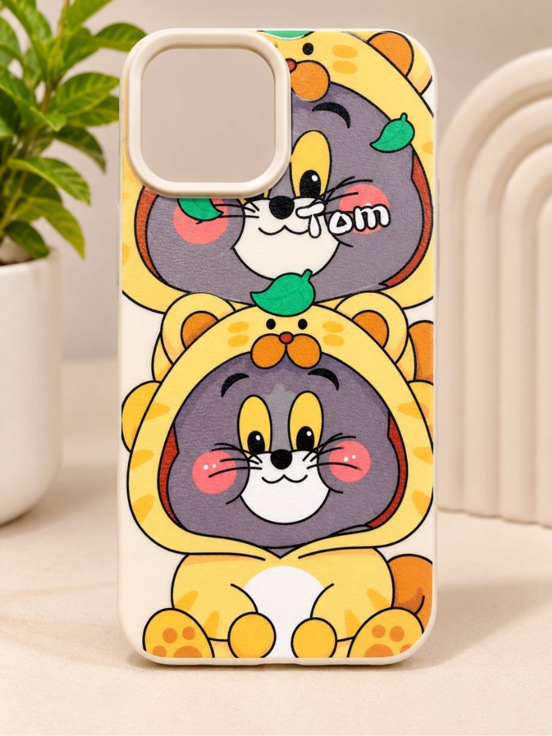 IPhone va smartfonlar uchun multfilm printli shaffof hamda rangli silikon chexol - 