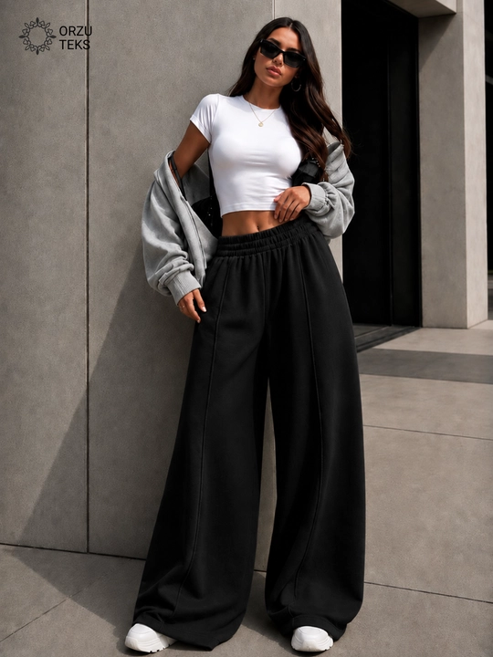 Ayollar keng jogger shimi, paxtasidan tikilgan sport shimi, ORZU-TEXS