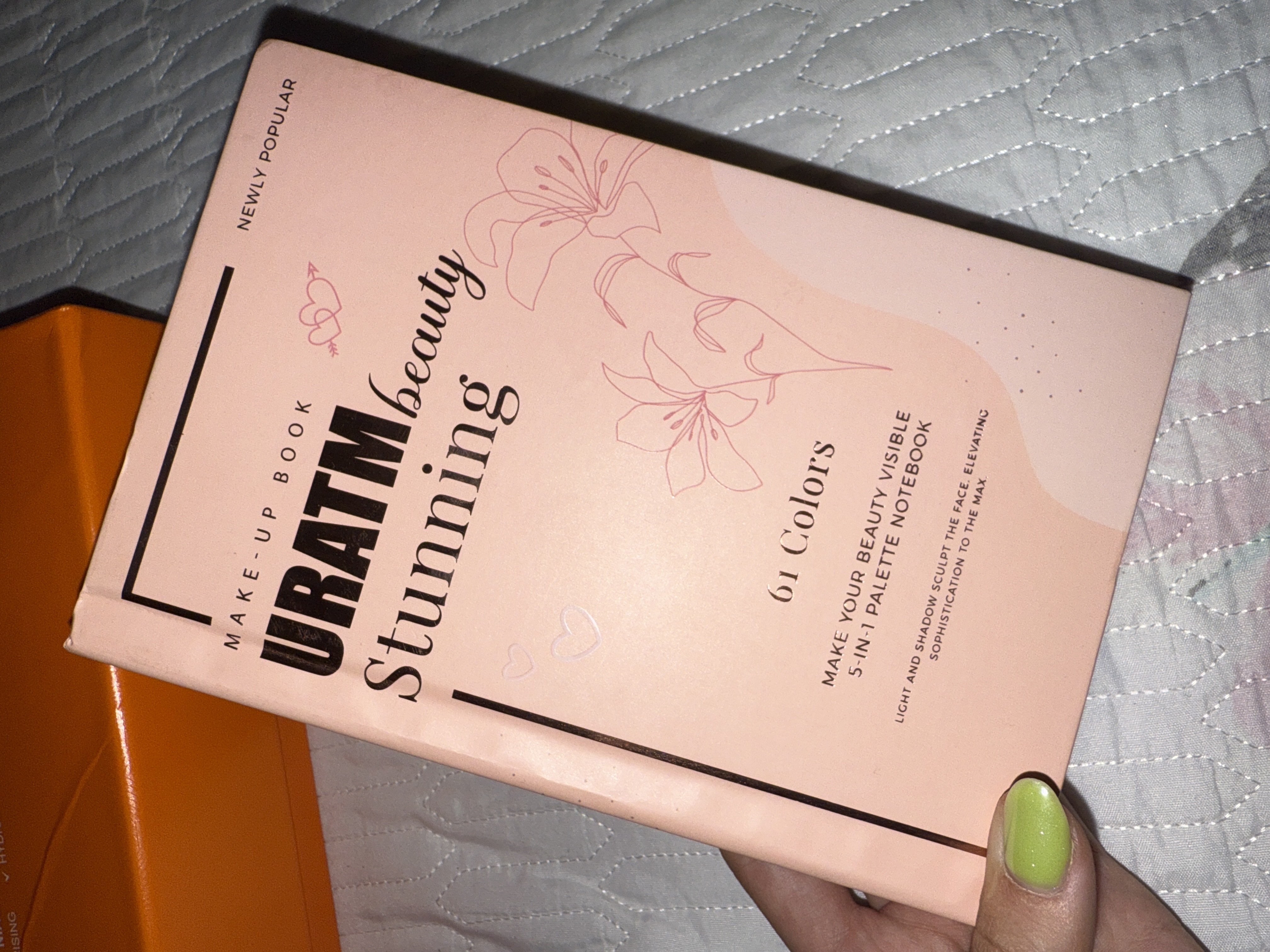 Палетка теней Aisha, в виде книги, для создания профессионального макияжа