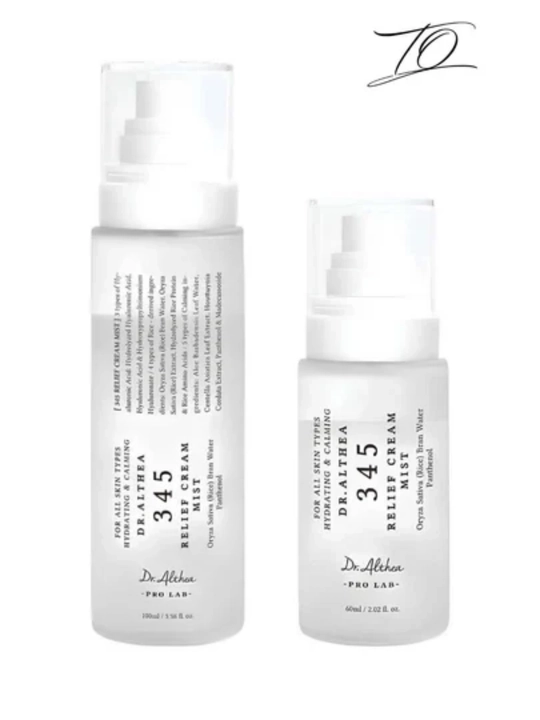 Dr Althea 345 Relief Cream mist yuz uchun krem spreyi, guruch va pantenol - 