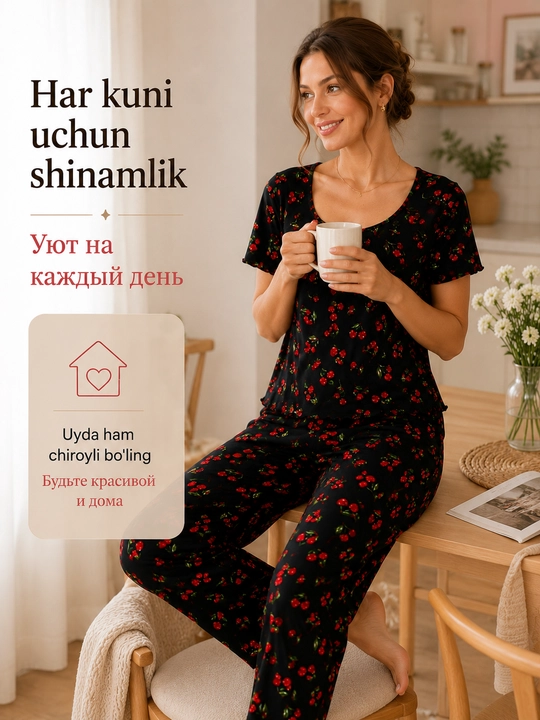 To'rli pijama ayollar uchun, ayollar pijamasi, qizlar uchun pijamalar