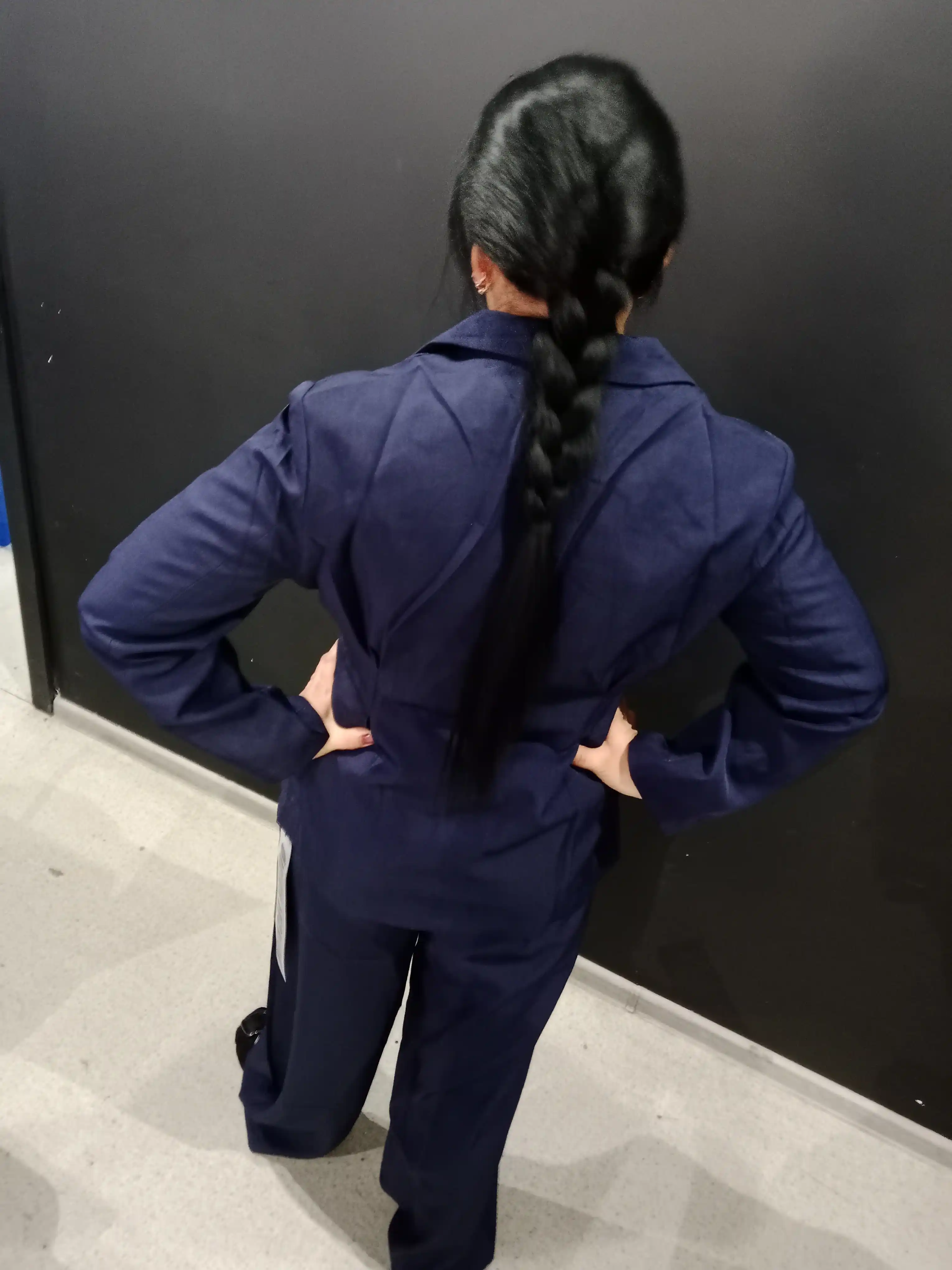 Ayollar shim kostyumi, ikki qism klassik pidjak va keng shim, ofis kostyumi va pidjak