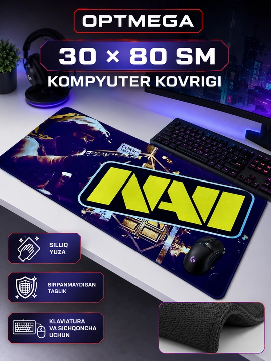 Kompyuter kovrik va sichqoncha uchun gilamcha CS GO gilamcha