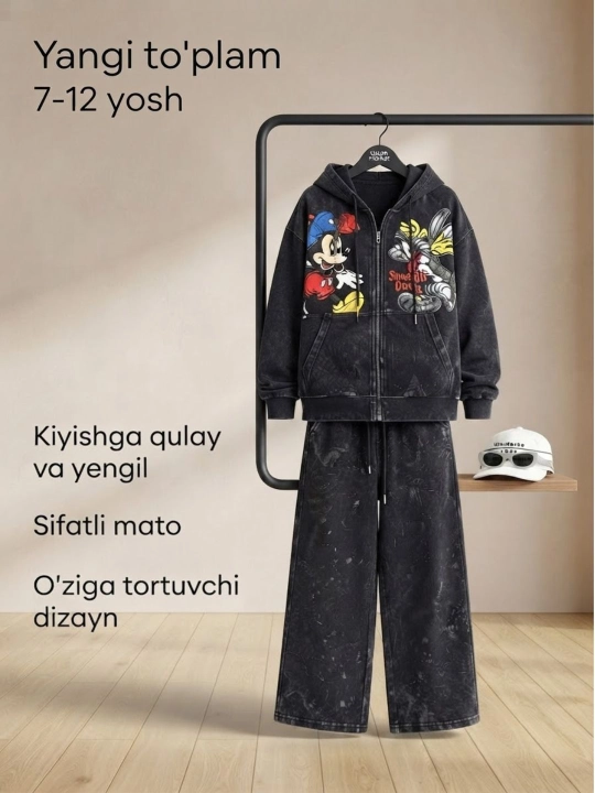 Qizlar uchun sport kostyumi