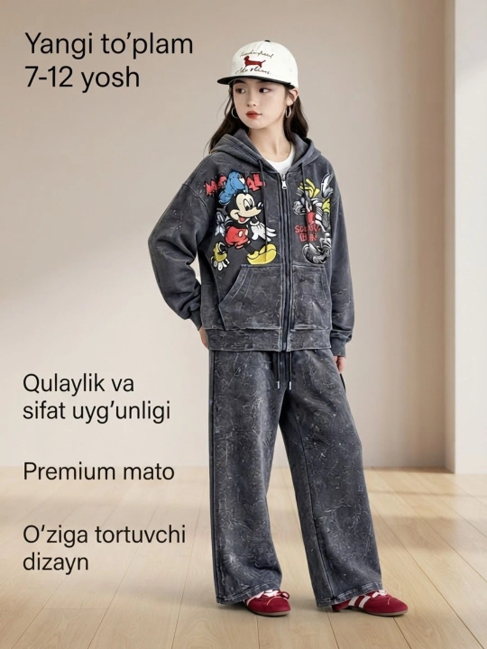 Qizlar uchun sport kostyumi - 